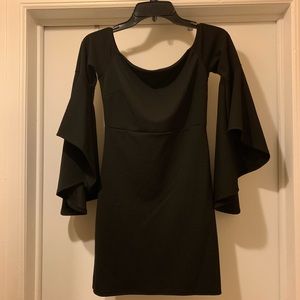 Black off the shoulder dress